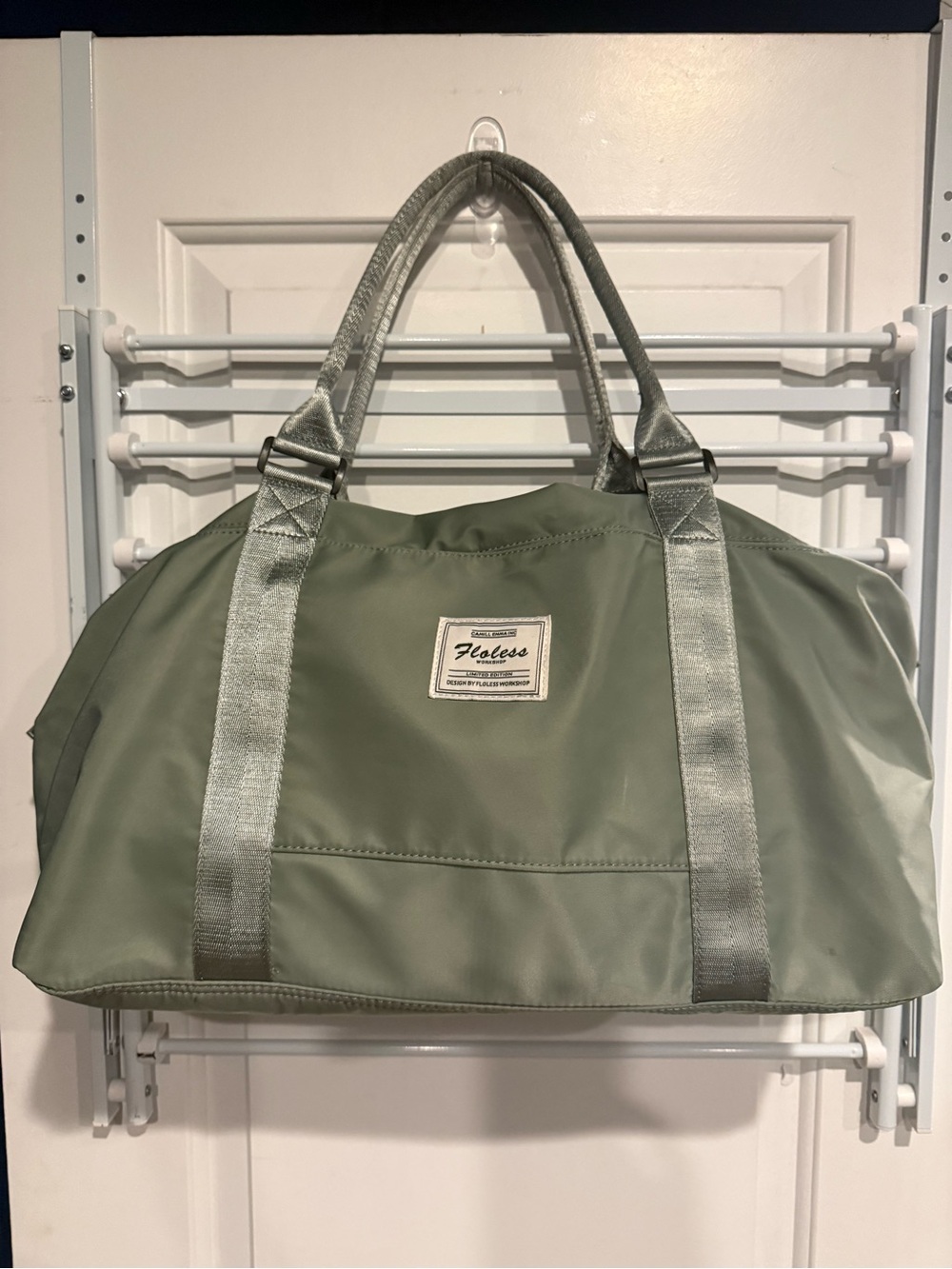 sage green Floless Workshop Duffel Bag